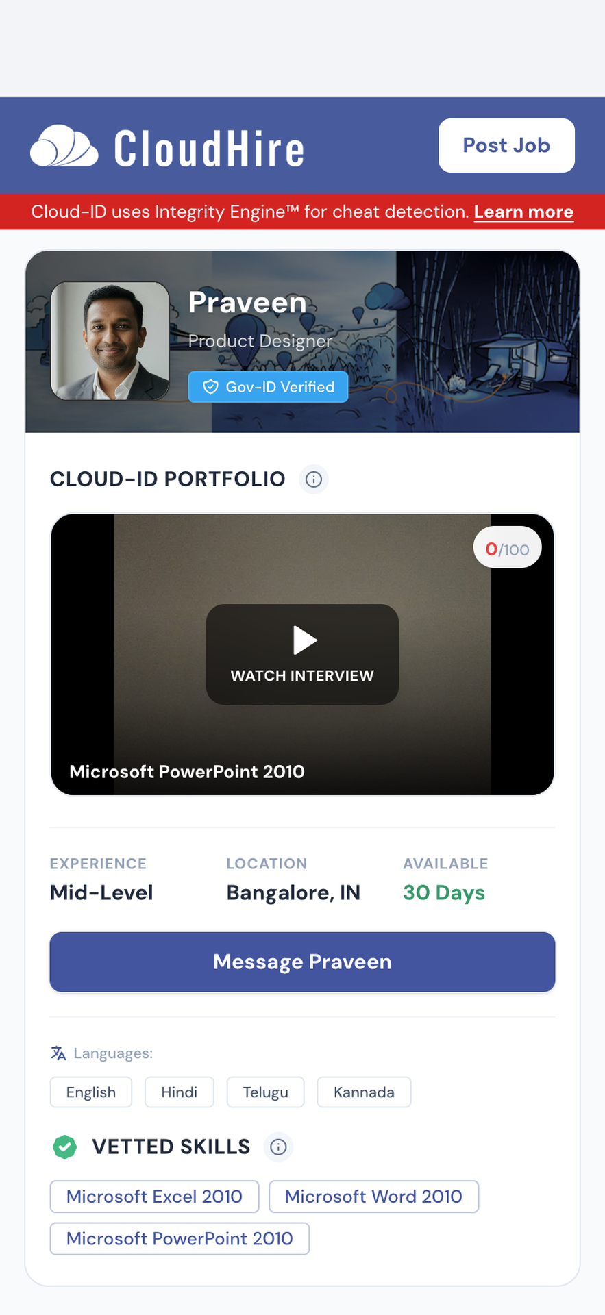 Cloud ID
